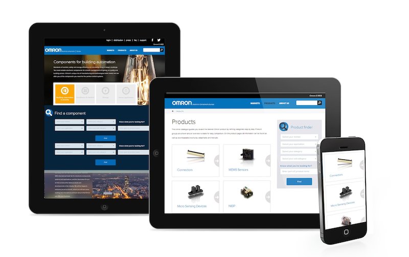 Omron goes mobile with new European website